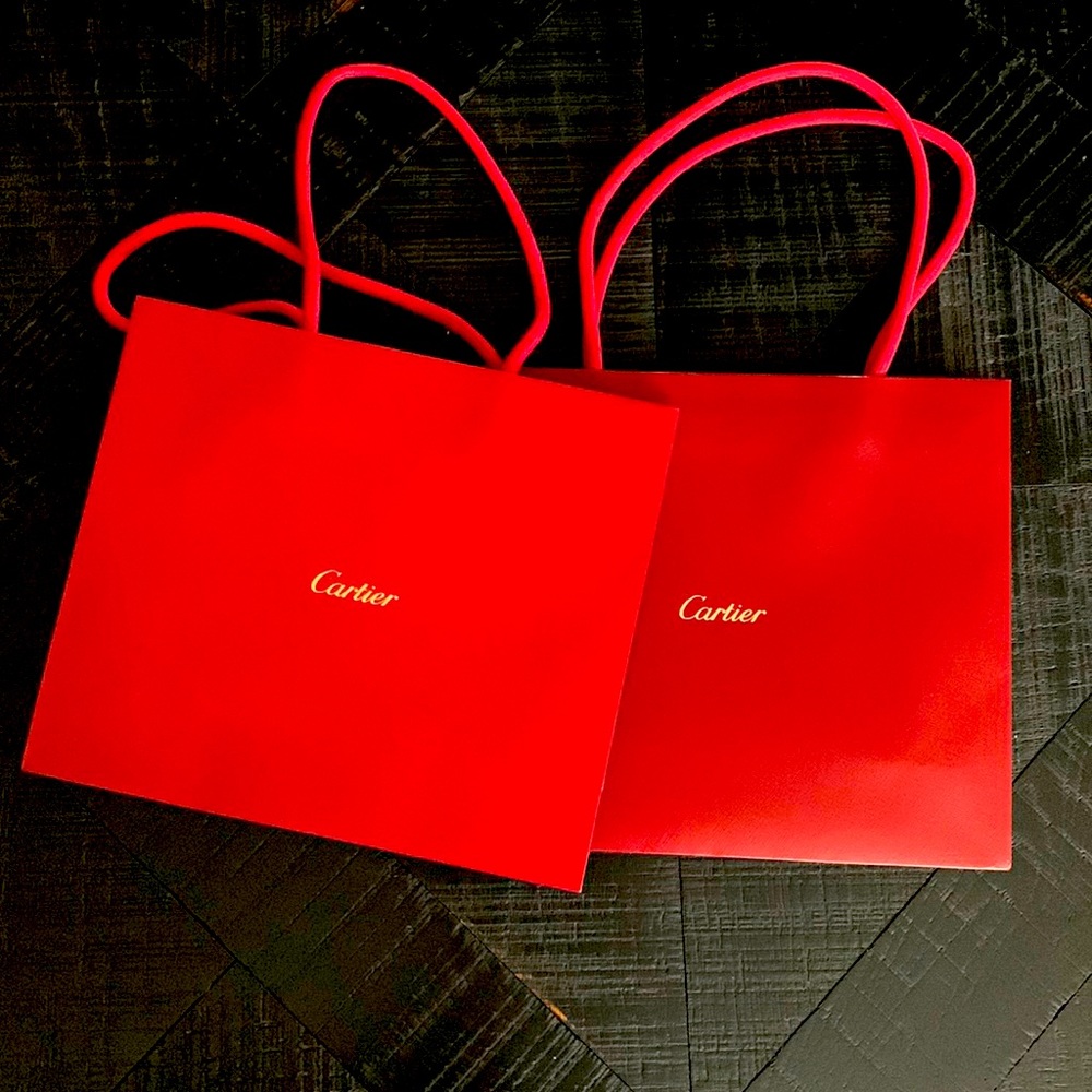 Cartier gift bag bundle of 2